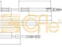 Cablu frana mana TOYOTA COROLLA Compact E10 COFLE 17.144 PieseDeTop