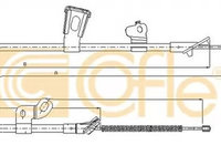 Cablu frana mana TOYOTA YARIS SCP1 NLP1 NCP1 COFLE 17.1074 PieseDeTop