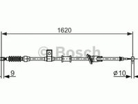 Cablu frana mana VOLVO V40 combi VW BOSCH 1987477893 PieseDeTop