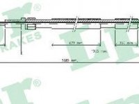 Cablu frana mana VW GOLF IV 1J1 LPR C0936B