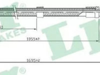 Cablu frana mana VW GOLF IV 1J1 LPR C0952B PieseDeTop