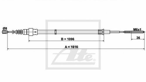 Cablu frana mana VW GOLF IV Cabriolet 1E7 TEX