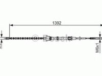 Cablu frana mana VW LUPO 6X1 6E1 BOSCH 1987477680