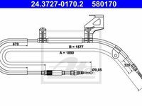 Cablu frana mana VW PASSAT Variant 3B5 TEXTAR 44005500