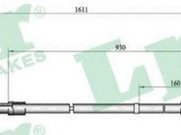 Cablu frana mana VW POLO 9N LPR C0809B