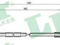 Cablu frana mana VW TOURAN 1T1 1T2 LPR C0968B