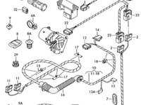 Cablu instalatie haion Skoda Octavia (1U) 2002 2003 1.9 TDI SKODA OCTAVIA [ 1959 - 1971 ] OEM 1U6971147J