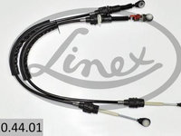 Cablu nivel schimbare viteze stanga Dreapta 1100mm/1095mm DACIA DUSTER DUSTER/SUV LODGY RENAULT CAPTUR I CLIO IV 1.0-1.6LPG 04.10- LINEX LIN10.44.01
