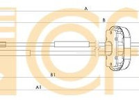 Cablu transmisie manuala 11 2883 COFLE pentru Nissan Primastar Opel Vivaro Renault Trafic