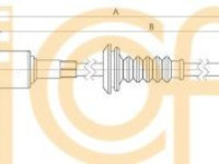 Cablu transmisie manuala 12 7293 COFLE pentru Iveco Daily