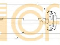 Cablu,transmisie manuala NISSAN PRIMASTAR platou / sasiu (2002 - 2006) COFLE 11.2883