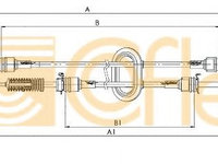 Cablu,transmisie manuala OPEL MOVANO caroserie (F9) (1999 - 2016) COFLE 11.2885