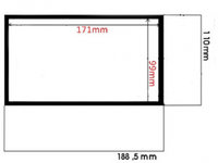 Cadru radio 2 DIN 110x188.5mm / 99x171mm universal