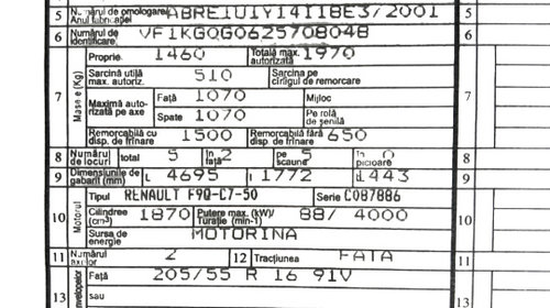 Calculator ABS Renault Laguna 2 [2001 - 2005] Grandtour wagon 1.9 DCi MT (120 hp) Cod motor F9Q-C7-50