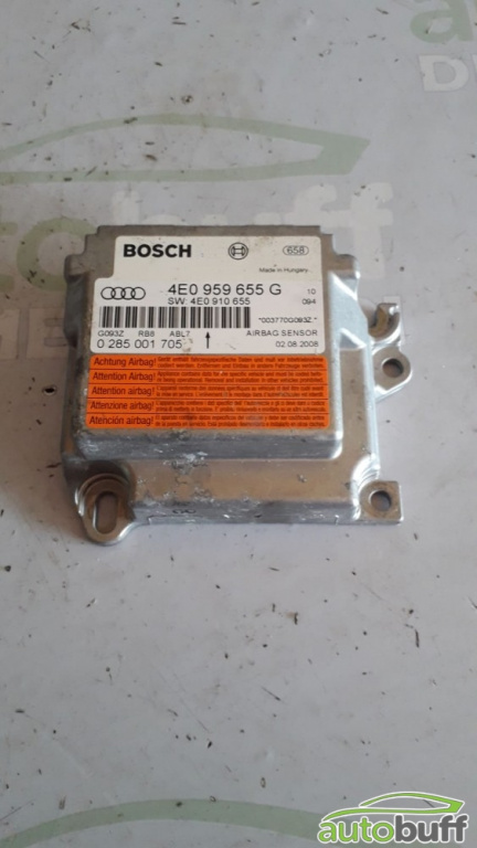 Calculator Airbag Audi A8 (Type D3 / 4E, 2002-2010) 4.2I 4E0959655G 0285001705 4E0910655
