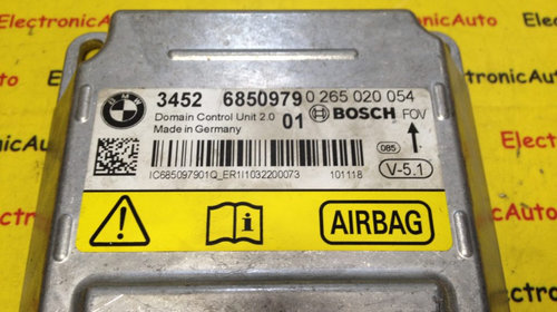 Calculator Airbag BMW E70, 34526850979, 0265020054