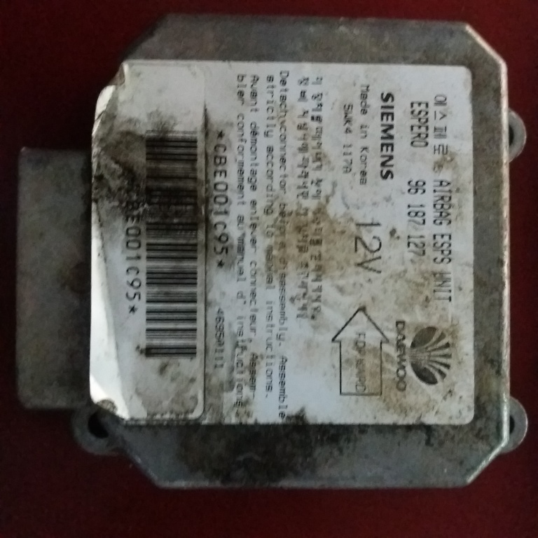 Calculator airbag Daewoo Espero 1998, cod piesa 96187127 ; 5WK4117A