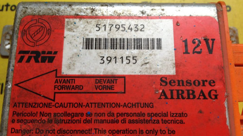 Calculator Airbag Fiat Grande Punto, 51795432, 391155