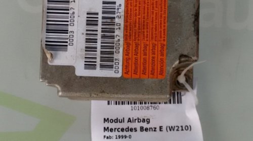 Calculator Airbag Mercedes Benz E (W210)