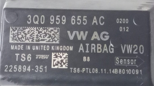 Calculator airbag Skoda Octavia 3 an 2015 cod 3Q0959655AC