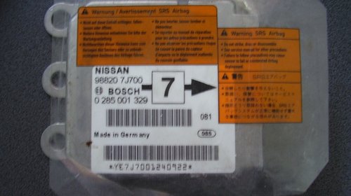 Calculator airbag-uri Nissan Primera an 2000 