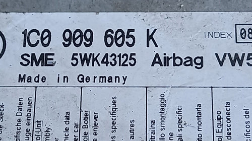 Calculator airbag VW Golf 4 2004 cod 1C0909605K