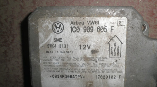 Calculator Airbag VW Passat B5 , Skoda Superb , Sharan , 1C0909605F