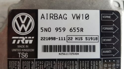 Calculator airbag VW Passat B7 5n0959655r