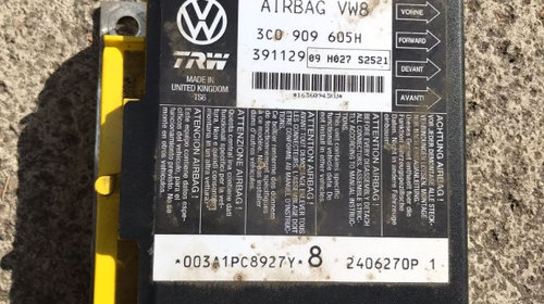 CALCULATOR AIRBAG VW SEAT SKODA AUDI COD OEM 