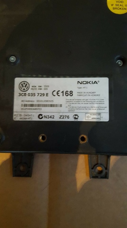 Calculator bluetooth 3c0035729e vw jetta