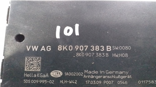 Calculator carlig remorca 8K0907383B 8K0907383B Audi A4 B8/8K [2007 - 2011] Sedan 4-usi 2.0 TDI multitronic (143 hp) Culoare LY7G