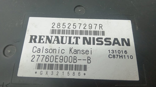 Calculator clima 285257297r Renault Captur [2013 - 2017] 1.5 dci K9K646