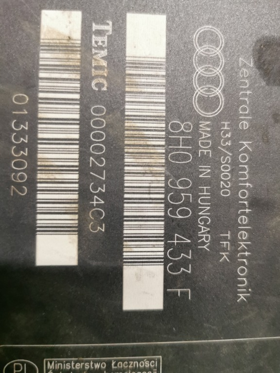 Calculator Confort Audi A4, 8h0959433 f 8h0959433f