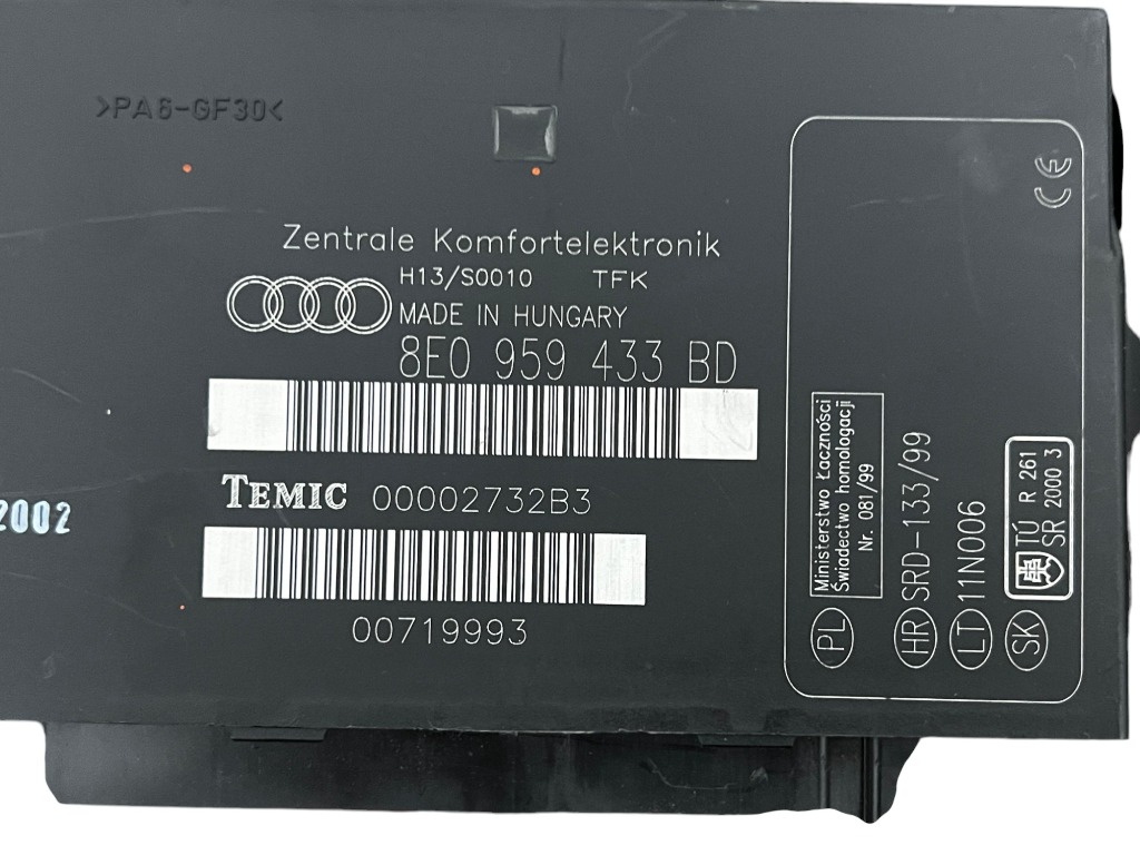 Calculator confort cod 8E0959433BD Audi 