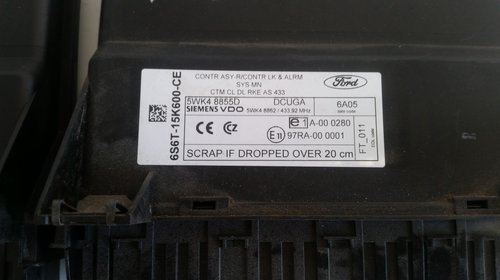 Calculator confort Ford Fiesta Mk 5 Benzina