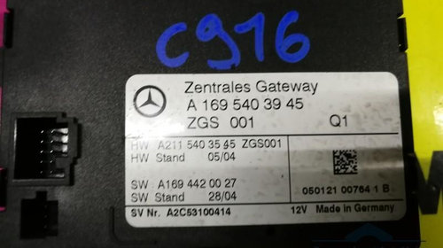 Calculator confort Mercedes B-Class (2004-2011) [W245] a1695403945