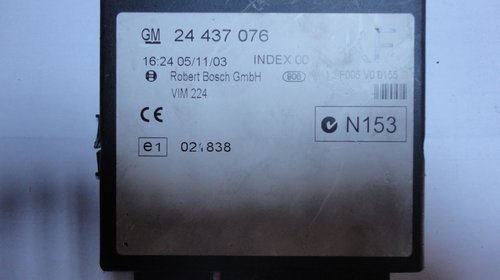 Calculator confort Opel Astra G cod 24437076
