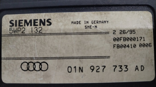 Calculator cutie viteze Audi A4 B5 1.9 Motorina 2000, 01N927733AD