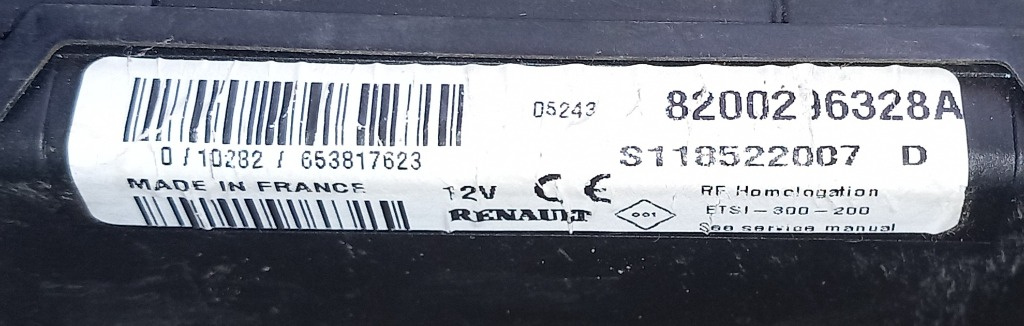 Calculator Dacia Logan 1.4 MPI - 8200296