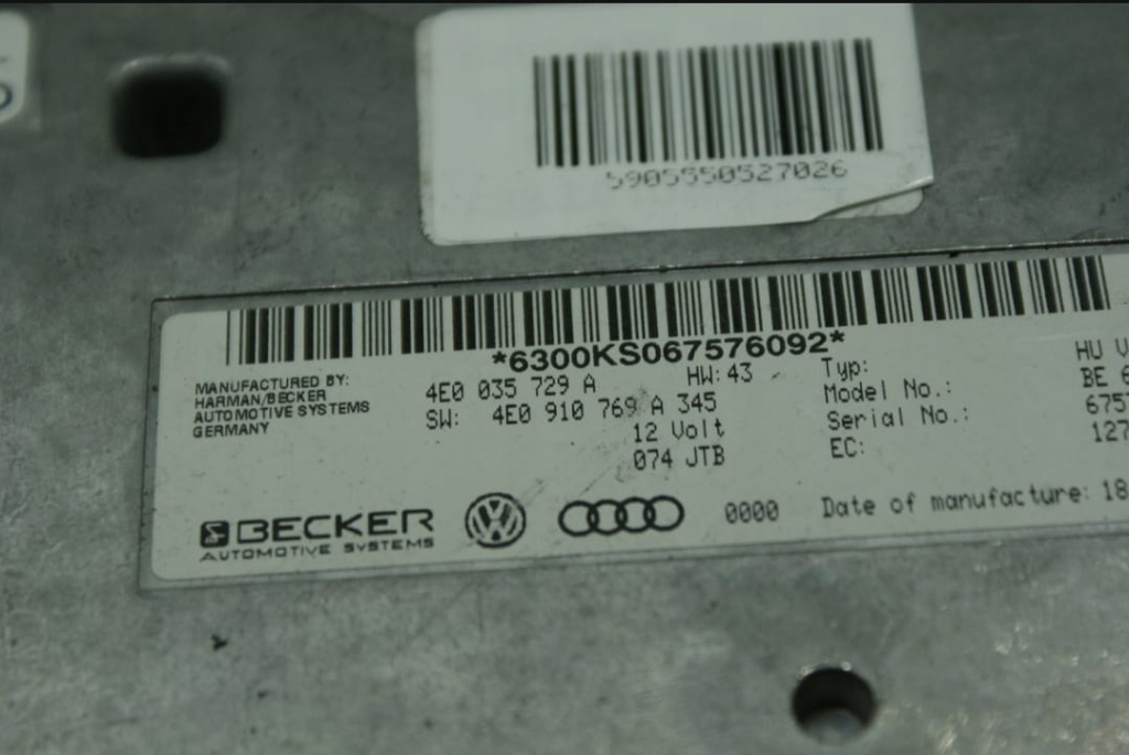 Calculator Ecu 2005-2011 4E0035729A calc