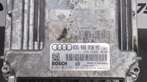 Calculator ECU Audi A6 C6 2.0 Motorina 2007, 03G906016HS / 0281012557 / 0 281 012 557