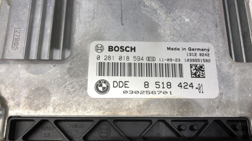 Calculator ecu BMW Seria 1 F20 2.0 d Cod 0281018594 - 8518424 01
