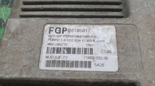 Calculator ecu Fiat Grande Punto ( 10.2005- 55195817