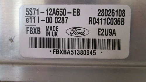 Calculator ECU-Ford Mondeo MK3 2,0tdci - 5S71-12A650-EB 28026108 FBXB