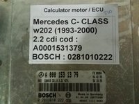 Calculator Ecu Mercedes C class w202 2,2cdi cod A0001531379 BOSCH 02811010222