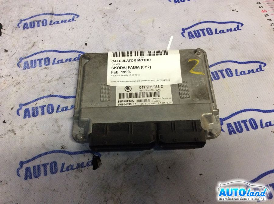 Calculator Ecu Motor 047906033c 1.4 MPI Skoda FABIA 6Y2 1999