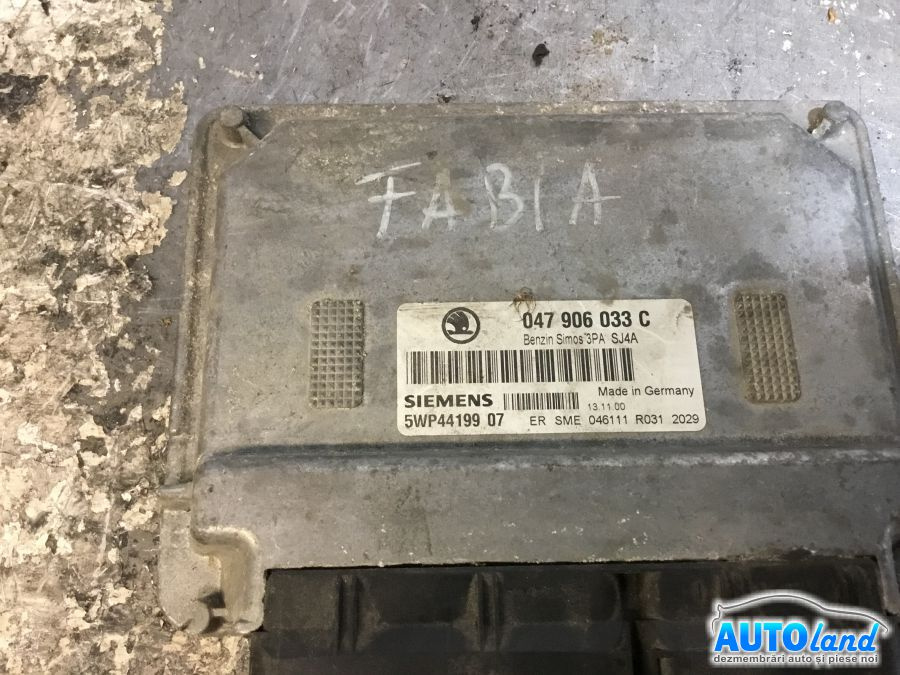 Calculator Ecu Motor 047906033c 1.4 MPI, 5wp4419907 Skoda FABIA 6Y2 1999