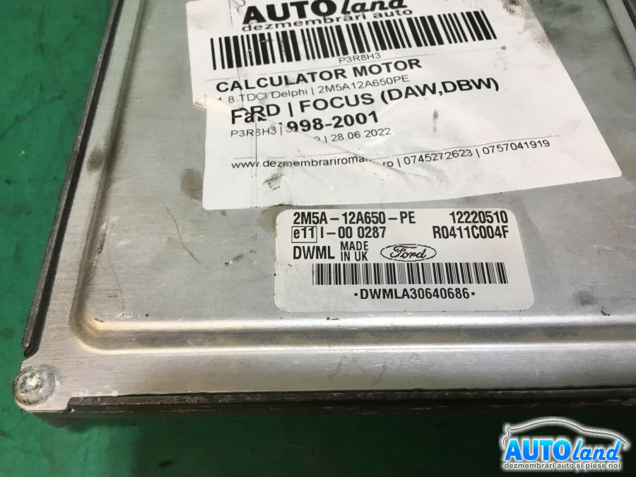Calculator Ecu Motor 2m5a12a650pe 1.8 TDCI Delphi Ford FOCUS DAW,DBW 1998-2001