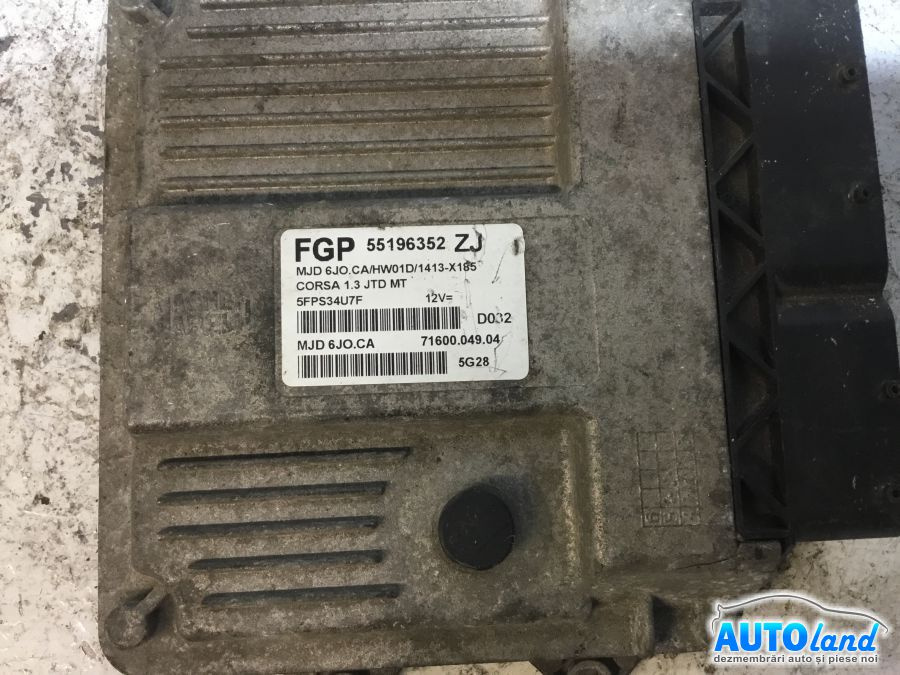 Calculator Ecu Motor 55196352 1.3 D Opel