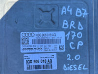 Calculator ECU motor Audi A4 B7 - 2.0 Diesel Cod BRD -170 CP / 03G906018AQ / 5WP45549AG